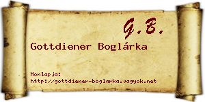 Gottdiener Boglárka névjegykártya